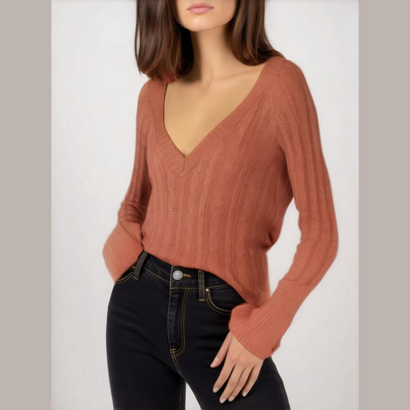 American eagle outfitter orange sweater - Picture 1 of 4